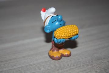 Maïskolf indiaan smurf , 1984 schleich , Peyo , als nieuw beschikbaar voor biedingen