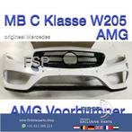 W205 AMG Voorbumper Mercedes C Klasse 2014-2018 + onderlip, Auto-onderdelen, Gebruikt, -, Voor, Ophalen of Verzenden
