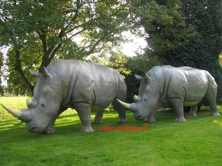 Neushoorn  .... verschillende Neushoorns, Tuin en Terras, Tuinbeelden, Ophalen