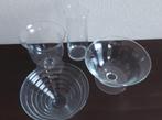 4 vazen in glas       4 voor 10€, Ophalen, Zo goed als nieuw, Glas, Minder dan 50 cm