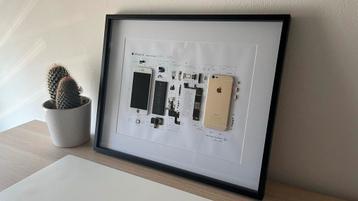 Gedemonteerde iPhone 6 goud in kader beschikbaar voor biedingen