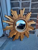 Miroir solaire vintage de 36 cm, verre convexe., Enlèvement ou Envoi