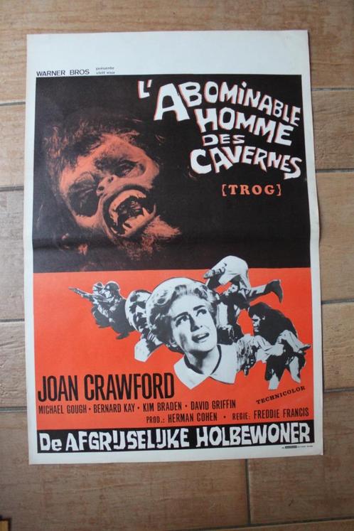 filmaffiche Trog 1970 Joan Crawford filmposter, Verzamelen, Posters, Zo goed als nieuw, Film en Tv, A1 t/m A3, Rechthoekig Staand