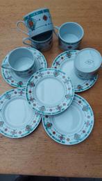 5 mooie tassen en 5 ondertassen in zeer goede staat, Huis en Inrichting, Ophalen of Verzenden
