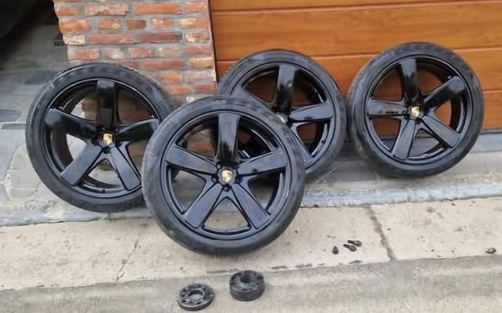 21-inch Porsche Design 295/35R21 XL-wielen, Auto-onderdelen, Banden en Velgen, Velg(en), Zomerbanden, 21 inch, 295 mm, Personenwagen