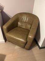 Zetel, Huis en Inrichting, Zetels | Zetels, Ophalen, Zo goed als nieuw, Eenpersoons, Leer