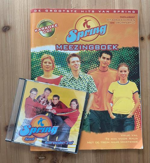 Spring: Meezingboek + 2 karaoke-cd’s, Cd's en Dvd's, Cd's | Instrumentaal, Gebruikt, Ophalen of Verzenden