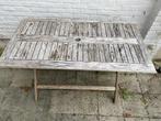 Teaken tuintafel 4 personen, Ophalen, Gebruikt, Rechthoekig, Teakhout