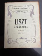 Piano partiture Liszt Polonaises No.2 E DUR Piano Solo 1902, Enlèvement ou Envoi, Artiste ou Compositeur, Comme neuf, Classique