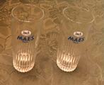 2 bierglazen Maes pils, Ophalen of Verzenden, Gebruikt