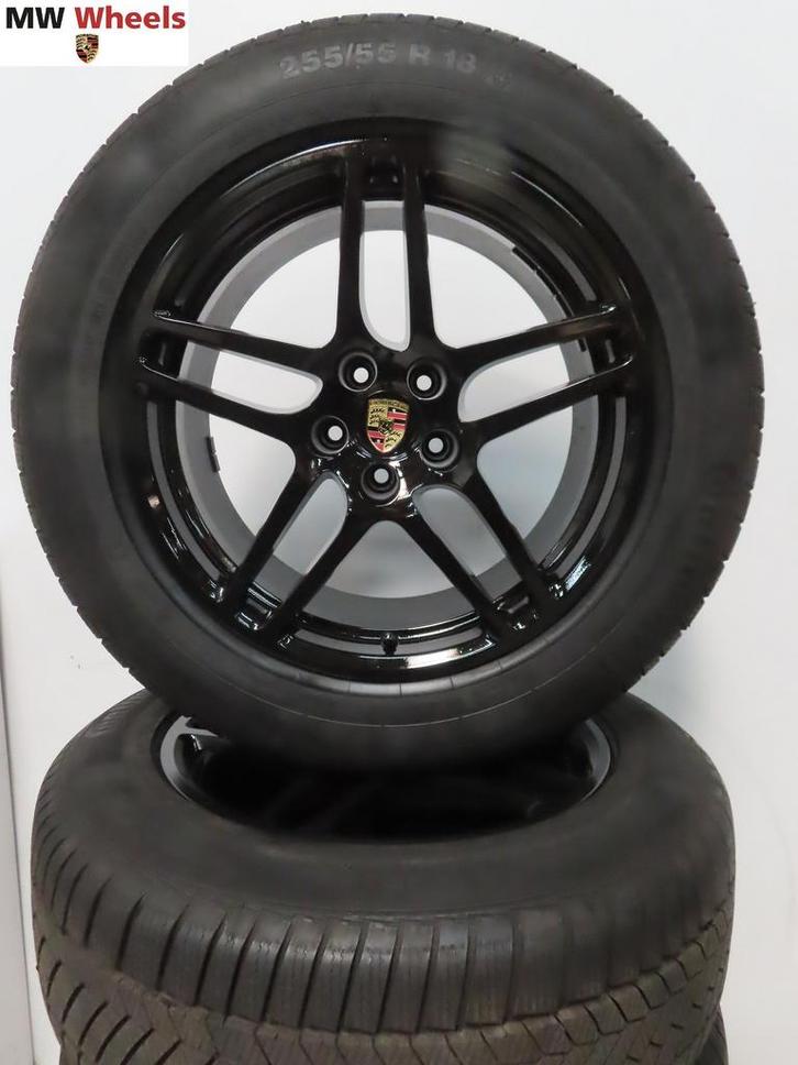 Porsche Macan 18 inch velgen Turbo met winterbanden 8 mm, Auto-onderdelen, Banden en Velgen, Banden en Velgen, Winterbanden, 18 inch