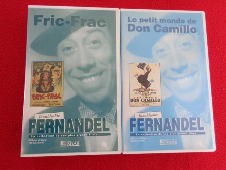 Cassette Vidéo Fernandel X 2 pièces N 12, CD & DVD, VHS | Film, Comme neuf, Enlèvement ou Envoi