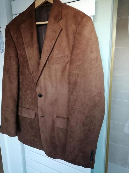 Herenvest in imitatie daim maat 52., Kleding | Heren, Kostuums en vesten, Zo goed als nieuw, Maat 52/54 (L), Ophalen