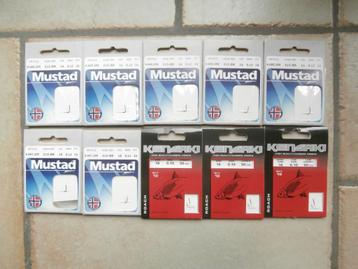 10 Mustad en Kensaki onderlijnboekjes voor voorn, brasem en  beschikbaar voor biedingen