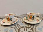 Vintage koffiekopjes met schoteltjes (set van 2), Antiek en Kunst, Antiek | Servies compleet, Ophalen