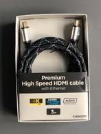 Premium HDMI cable 3m 4K rated + ethernet, 2 à 5 mètres, Câble HDMI, Enlèvement ou Envoi, Neuf