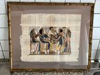 - 2 kaders Egyptisch motief papyrus totaal 8 Euro, Ophalen