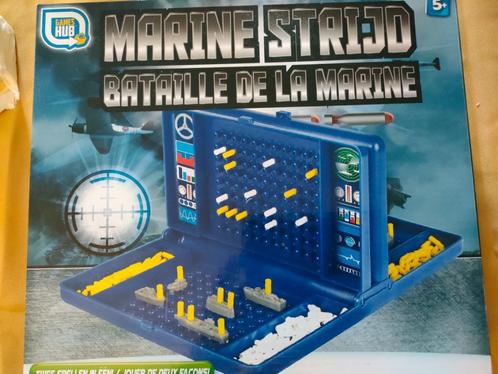 Marine Strijd / Zeeslag, Hobby en Vrije tijd, Gezelschapsspellen | Bordspellen, Gebruikt, Een of twee spelers, Ophalen of Verzenden