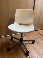Chaise de bureau - pivotante & sur roulettes, Maison & Meubles, Enlèvement, Comme neuf, Blanc, Chaise de bureau