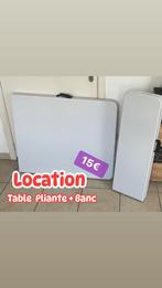 ‼️ LOCATION ‼️ Table Pliante + Banc, Ophalen, Nieuw