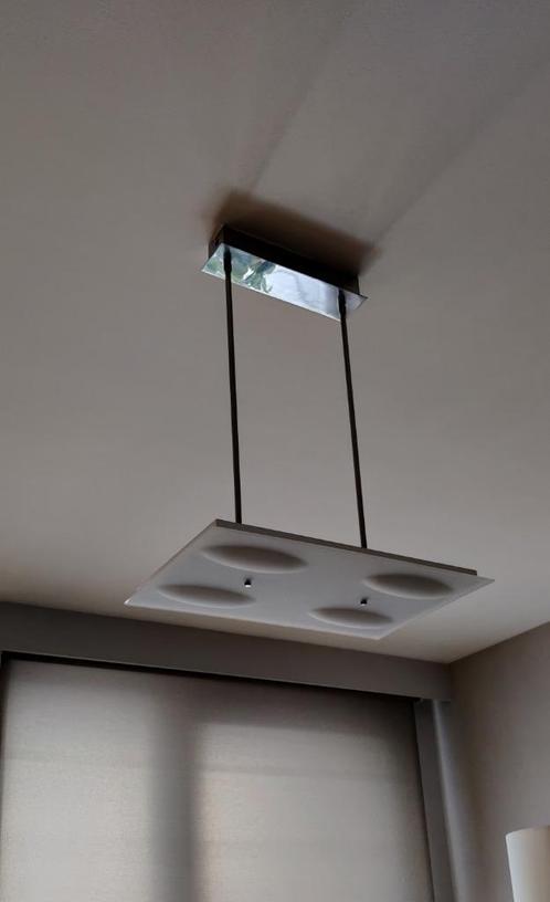 Hanglampen - LED - Dimbaar, Huis en Inrichting, Lampen | Hanglampen, Gebruikt, 50 tot 75 cm, Glas, Metaal, Ophalen