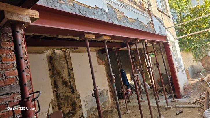 Metal balk plaatsen.poutrel plaatsen werken.0466598753, Doe-het-zelf en Bouw, Buizen en Afvoer, Zo goed als nieuw, Ophalen of Verzenden