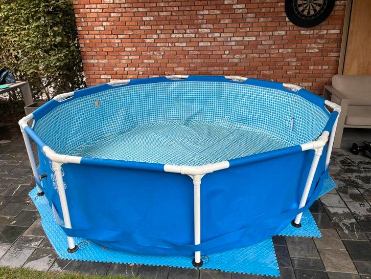 Zwembad intex 3,66m, Tuin en Terras, Zwembaden, Gebruikt, Opzetzwembad, 200 tot 400 cm, Rond, Ophalen