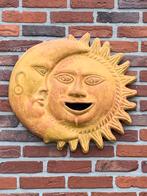 Muurdecoratie zon/maan aardewerk., Ophalen of Verzenden, Zo goed als nieuw