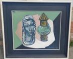 huile sur panneau nature morte signe marc plettinck, Enlèvement ou Envoi