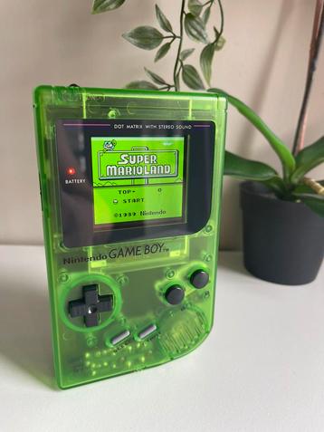 Modded Nintendo Game Boy DMG (IPS scherm) Acid Green
