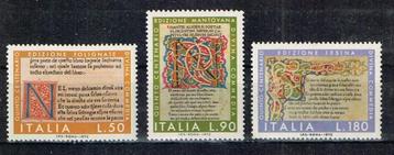 Postzegels uit Italie - K 4309 - sierlijke hoofdletters beschikbaar voor biedingen