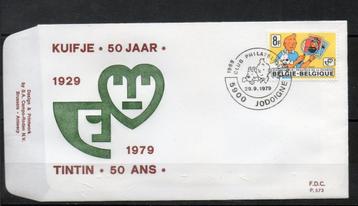 Année 1979 : FDC 1944 - Tintin/Kuifje - Obli Jodoigne, Enlèvement