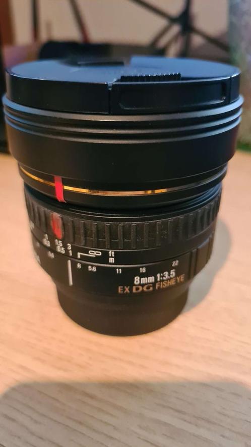 SIGMA 8mm F/3.5 EX DG FISHEYE CIRCULAIRE NIKON, Audio, Tv en Foto, Foto | Lenzen en Objectieven, Gebruikt, Groothoek Fisheye-lens