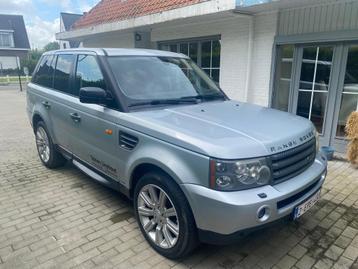 Range rover sport 2007, Auto's, Automaat, Zwart, Leder, Diesel