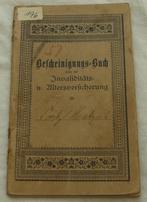 Bescheinigungs Buch Invaliditeits/Ouderdomsverzekering 1908., Verzamelen, Overige soorten, Overige typen, Ophalen of Verzenden