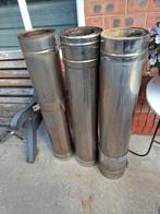 Dubbelwandige inox schouw + toebehoren, Doe-het-zelf en Bouw, Ophalen, Zo goed als nieuw, Inox