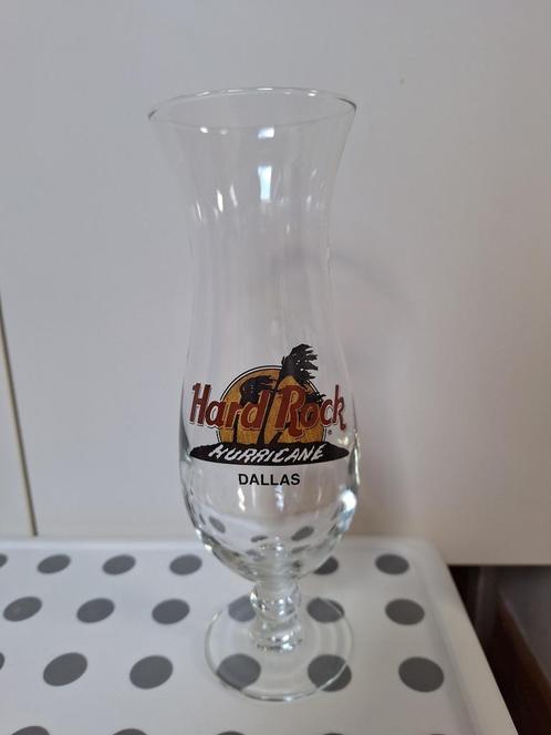 Verre à Hurricane Hard Rock Café Dallas, Verzamelen, Glas en Drinkglazen, Zo goed als nieuw, Overige typen, Ophalen