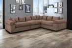 Hoeksalon Lincoln Ribbelstof, Verzenden, Nieuw, Stof, Modern