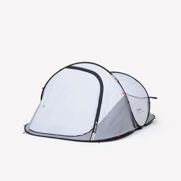 Tente de camping QUECHUA 2 SECOND - 2p ou 3p - Fresh & Black