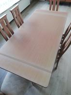 tafel/eettafel  en 6 stoelen, 50 tot 100 cm, 150 tot 200 cm, Gebruikt, Rechthoekig