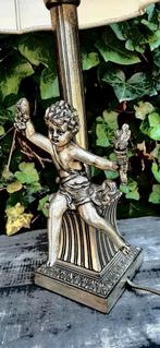 Antiek Zilveren kleur lampje ,zwaar, Antiek en Kunst, Antiek | Zilver en Goud, Ophalen of Verzenden