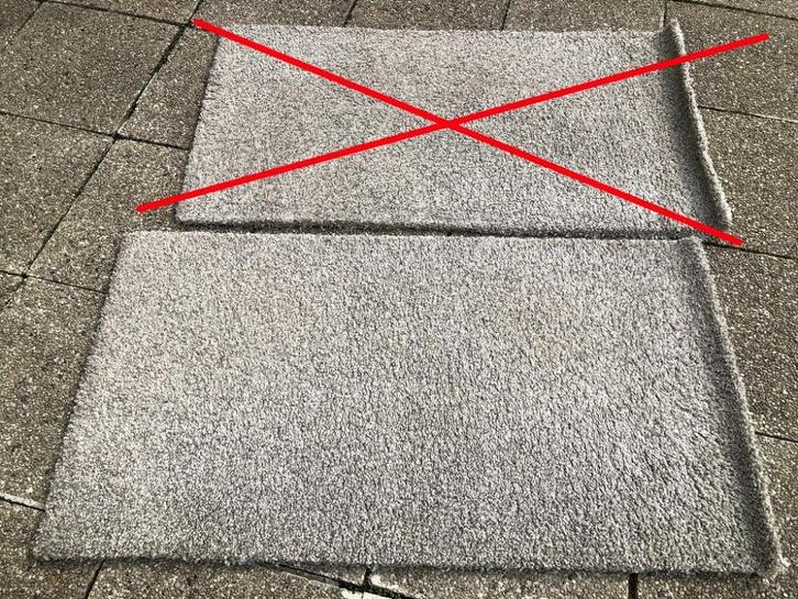 Tapijt hoogpolig 80x150 (1 stuk), Huis en Inrichting, Stoffering | Tapijten en Vloerkleden, Gebruikt, Rechthoekig, Wit, Crème