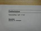 Dubbeltalent, 1989 Hessenhuis Antwerpen, Ophalen of Verzenden, Zo goed als nieuw, Schilder- en Tekenkunst
