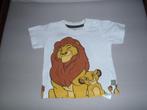 Lion king t-shirt wit maat 62 - Disney, Kinderen en Baby's, Babykleding | Maat 62, Ophalen, Zo goed als nieuw, Jongetje, Overige typen