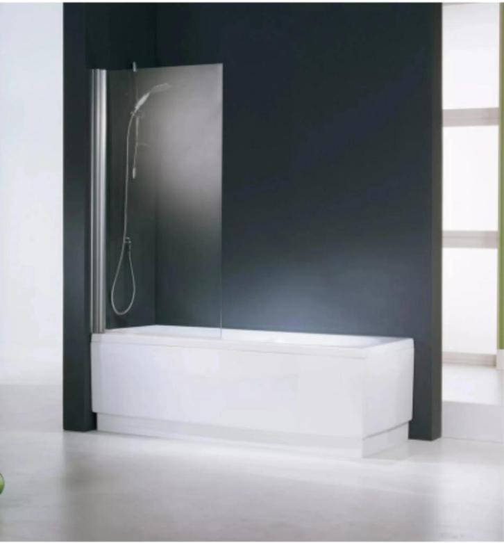 Novellini Aurora badscherm 150 x 70 cm - NIEUW, Doe-het-zelf en Bouw, Sanitair, Nieuw, Bad, Chroom, Glas, Ophalen