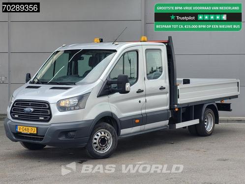 Ford Transit 170pk Open Laadbak Dubbellucht Trekhaak Navi Ai, Auto's, Bestelwagens en Lichte vracht, Bedrijf, Te koop, Airconditioning