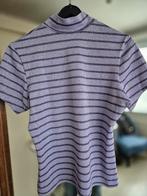 Petit pull rayé lilas mauve pailleté style lurex doux S, Enlèvement ou Envoi, Comme neuf
