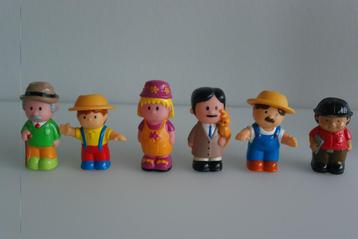 set met poppetjes, ventjes beschikbaar voor biedingen