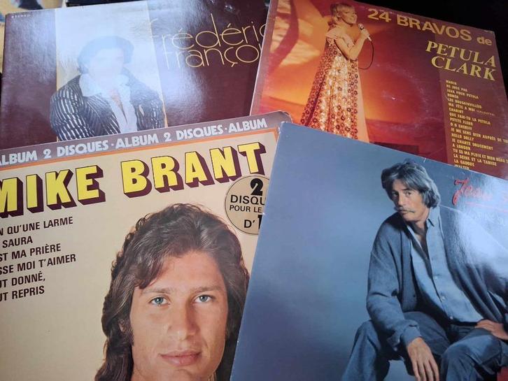 Lot 111 x Lp's Vinyl - Chanson Française - 33 RPM, Cd's en Dvd's, Vinyl | Pop, Gebruikt, 1960 tot 1980, 12 inch, Ophalen of Verzenden