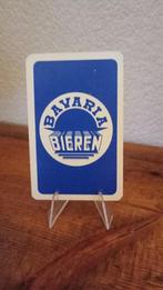 Brasserie bière ancienne carte à jouer Bavaria Beiren #2, Collections, Marques de bière, Panneau, Plaque ou Plaquette publicitaire